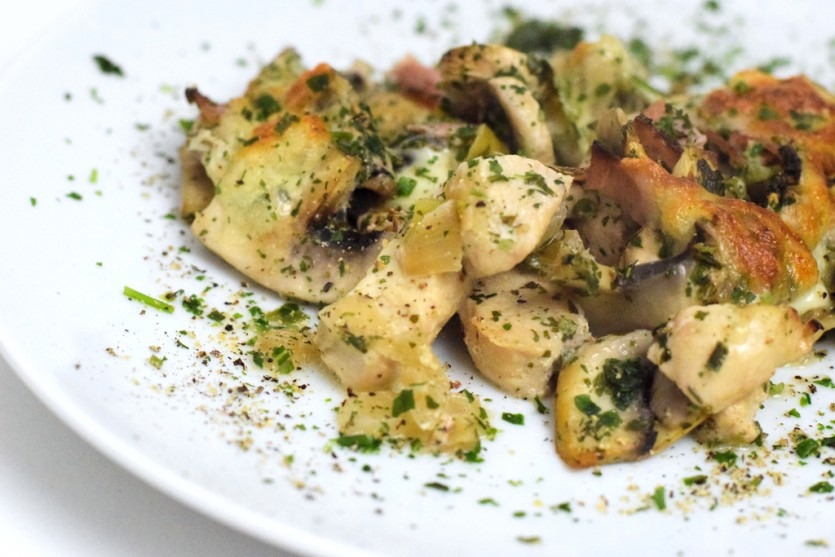 Gut zum Vorbereiten hühnchen champignon auflauf rezept low carb Foodblog München