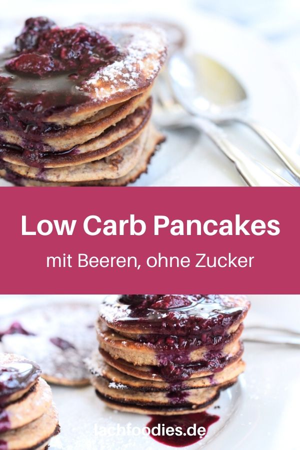 Low Carb Blaubeer Pancakes