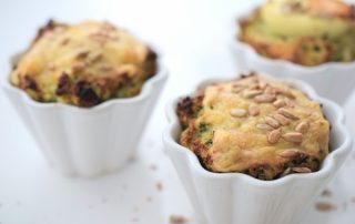 Herbstliche Low Carb Spinat-Muffins ohne Mehl glutenfrei