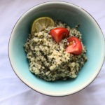 Blumenkohl-Pesto-Reis zum Einfrieren Low Carb