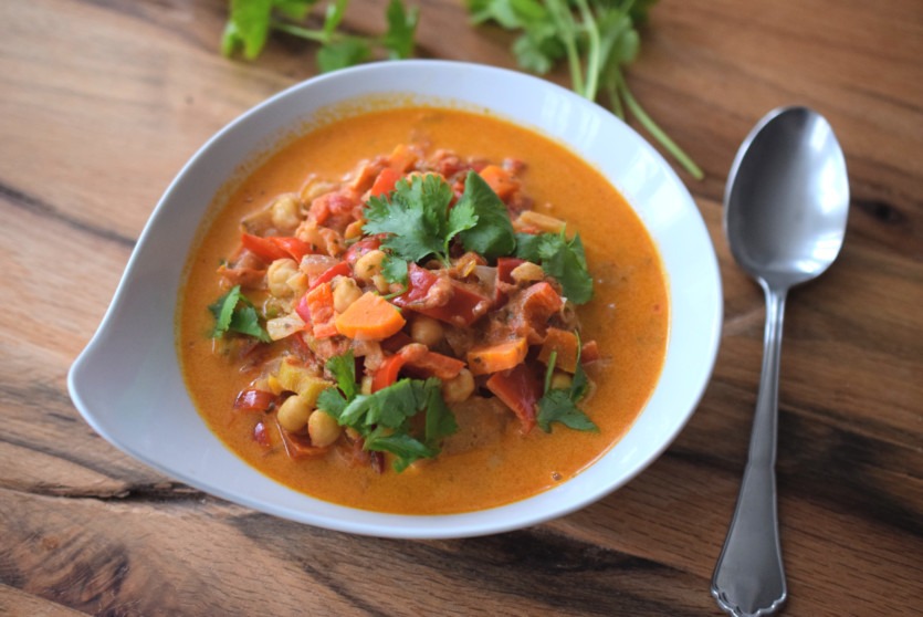 Paprika Curry Mit Koriander Vegetarisch Lachfoodies