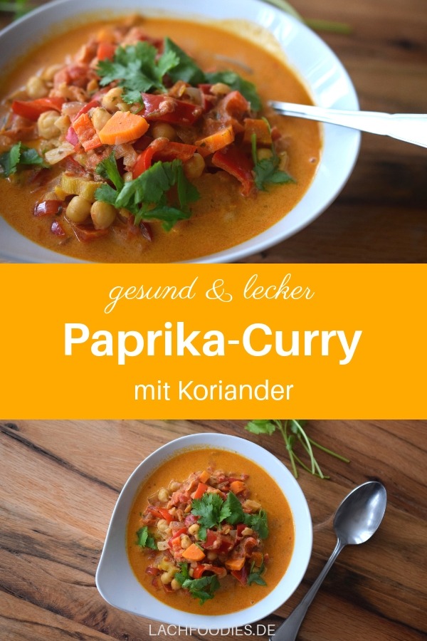 Paprika-Curry mit Koriander (vegetarisch)