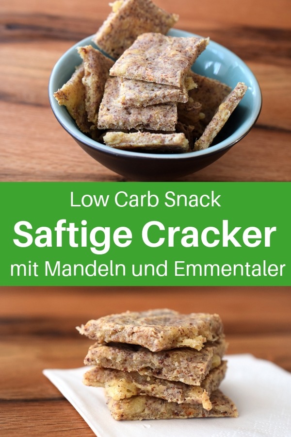 Saftige Käse-Cracker mit Emmentaler (low carb)