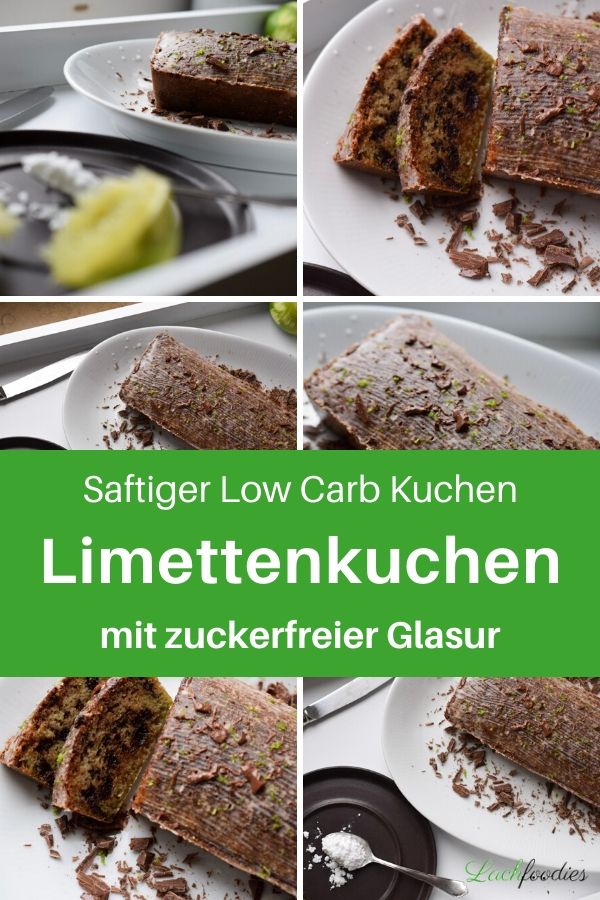 Low Carb Limetten-Kuchen mit Schokosplit