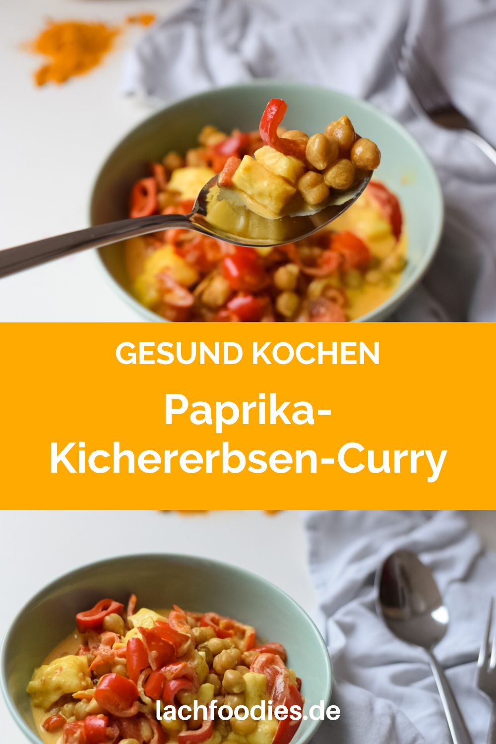 Paprika-Kichererbsen-Curry mit Kokosmilch